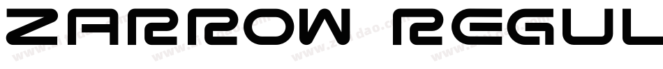 Zarrow Regular字体转换
